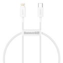 Кабел Baseus Superior Cable USB Type C - Lightning Power Delivery 20 W 0,25 m White (CATLYS-02)