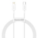 Кабел Baseus Superior Cable USB Type C - Lightning Power Delivery 20 W 1 m White (CATLYS-A02)