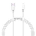 Кабел Baseus Superior Series Fast Charging Data Cable USB - USB Type C  66 W 6A 1 m White (CATYS-02)