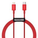 Кабел Baseus Superior USB Typ C - Lightning fast charging data cable Power Delivery 20 W 1 m red (CATLYS-A09)