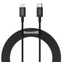 Кабел Baseus Superior USB Typ C - Lightning fast charging data cable Power Delivery 20 W 2 m black (CATLYS-C01)