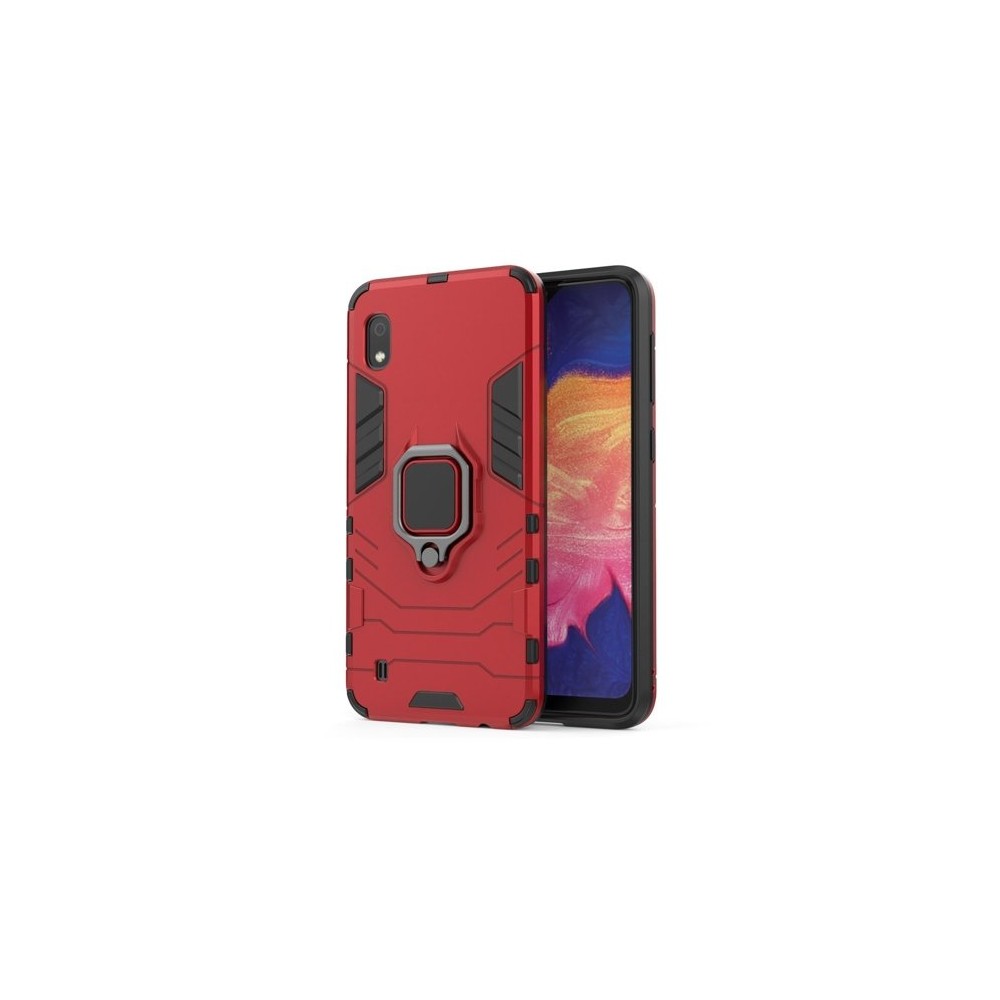 Удароустойчив Калъф с Поставка Ring Armor Kickstand Tough Rugged Cover за Samsung Galaxy A10, Червен