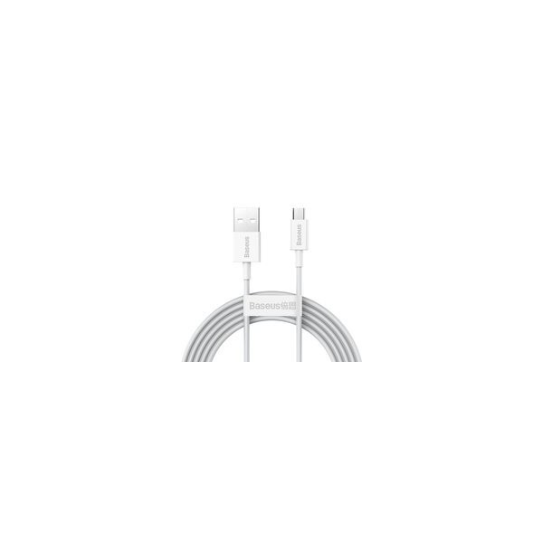 Кабел Baseus Superior Series USB - micro USB fast charging data cable 2A 2m white (CAMYS-A02)