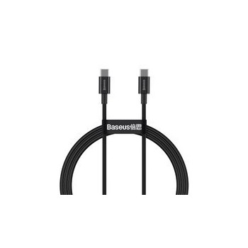 Кабел Baseus Superior USB Type C - USB  Type C cable Quick Charge / Power Delivery / FCP 100W 5A 20V 1m black (CATYS-B01)