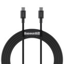 Кабел Baseus Superior USB Type C - USB  Type C cable Quick Charge / Power Delivery / FCP 100W 5A 20V 2m black (CATYS-C01)