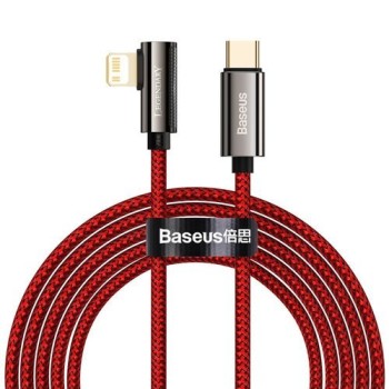 Кабел Baseus Legend Mobile Game Elbow Cable USB Type C - Lightning 20W Power Delivery 2m red