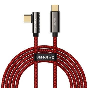 Кабел Baseus Legend Series Elbow Fast Charging USB Type C - USB Type C 100W 5A 2m red