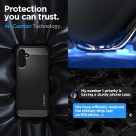 Калъф Spigen Rugged Armor За Samsung Galaxy A14 4G, Matte Black