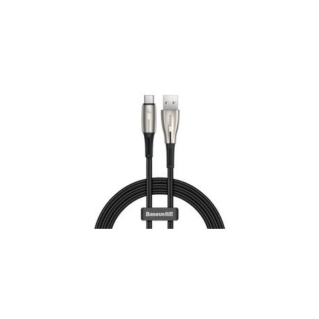 кабел
  Baseus Water Drop USB - USB Typ C cable 66 W (11 V / 6 A) Huawei SuperCharge
  SCP 1 m black (CATSD-M01)