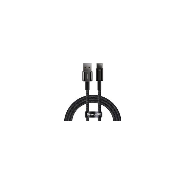 кабел
  Baseus Tungsten USB - USB Type C cable 66 W (11 V / 6 A) Quick Charge AFC FCP
  SCP 1 m black (CATWJ-B01)