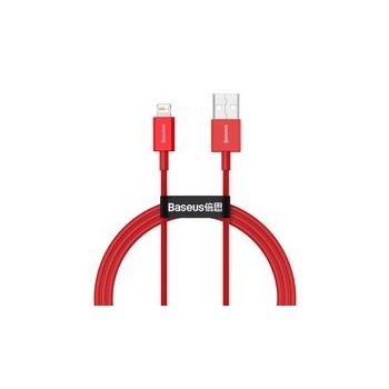 кабел
  Baseus Superior USB - Lightning fast charging data cable 2,4 A 1 m red
  (CALYS-A09)