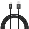 кабел
  Baseus Superior USB - Lightning fast charging data cable 2,4 A 2 m black
  (CALYS-C01)