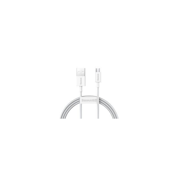 кабел
  Baseus Superior Series USB - micro USB fast charging data cable 2A 1m white
  (CAMYS-02)