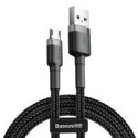 кабел
  Baseus Cafule Cable Durable Nylon Braided Wire USB / micro USB QC3.0 2.4A 1M
  black-grey (CAMKLF-BG1)