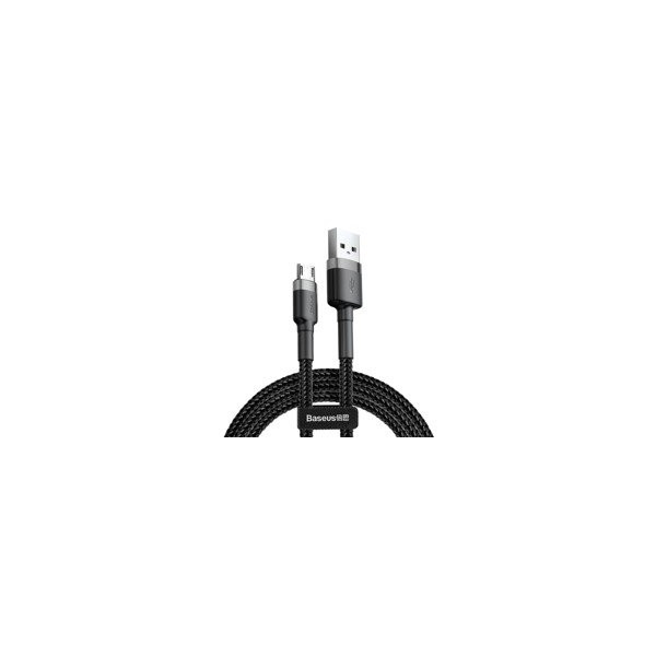 кабел
  Baseus Cafule Cable Durable Nylon Braided Wire USB / micro USB QC3.0 2.4A 1M
  black-grey (CAMKLF-BG1)