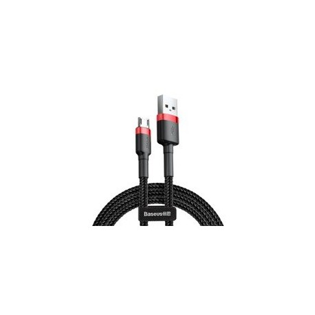 кабел
  Baseus Cafule Cable Durable Nylon Braided Wire USB / micro USB QC3.0 1.5A 2M
  black-red (CAMKLF-C91)