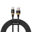 кабел
  Baseus Purple Gold Red USB / USB-C Cable with Nylon Braid SuperCharge 40W
  Quick Charge 3.0 QC3.0 2M black (CATZH-BV1)