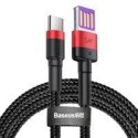 кабел
  Baseus Cafule HW Quick Charging Data cable USB Double-sided Blind
  Interpolation For Type-C 40W 1m Red+Black (CATKLF-P9