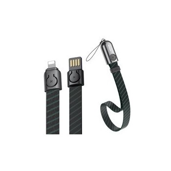 кабел
  Baseus Gold Collar lanyard Data Cable USB For Lightning 2.4A 35cm Stripe
  Black (CALJL-AW1)