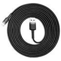 кабел
  Baseus Cafule Cable Durable Nylon Braided Wire USB / Lightning QC3.0 2A 3M
  black-gray (CALKLF-RG1)
