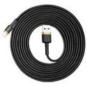 кабел
  Baseus Cafule Cable Durable Nylon Braided Wire USB / Lightning QC3.0 2A 3M
  black-gold (CALKLF-RV1)