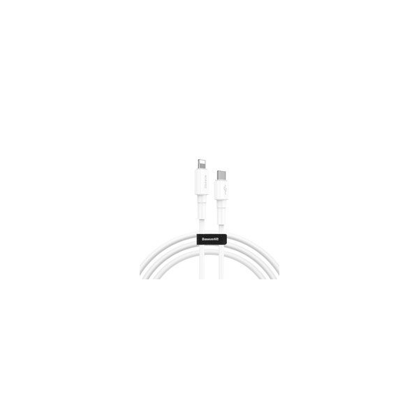 кабел
  Baseus durable USB cable Type C PD / Lightning 18W QC3.0 1m white (CATLSW-02)