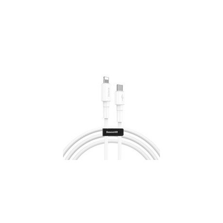 кабел
  Baseus durable USB cable Type C PD / Lightning 18W QC3.0 1m white (CATLSW-02)
