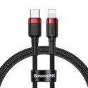 кабел
  Baseus Cafule Cable Durable Nylon Braided Wire USB Type C PD / Lightning 18W
  QC3.0 1m black-red (CATLKLF-91)
