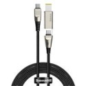 кабел
  Baseus 2in1 USB - USB Typ C data charging cable / Lenovo (square plug) DC
  Adapter laptop plug 2 m 100 W 5 A black (CA1