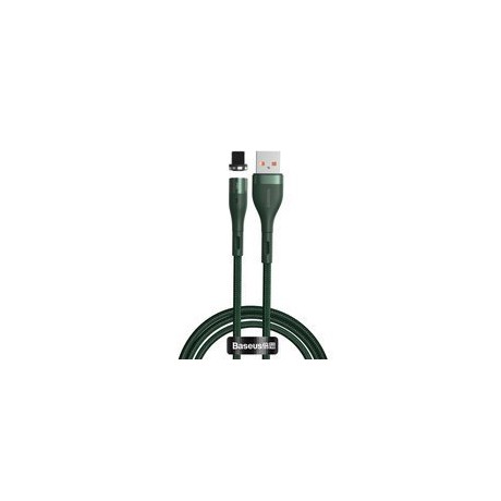 кабел
  Baseus Zinc USB - Lightning magnetic data charging cable 1 m 2,4 A green
  (CALXC-K06)