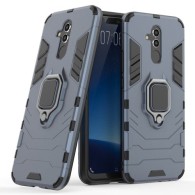 Удароустойчив Калъф с Поставка Ring Armor Kickstand Tough Rugged Cover за Huawei Mate 20 Lite, Син