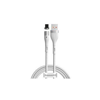 кабел
  Baseus Zinc USB - Lightning magnetic data charging cable 1 m 2,4 A white
  (CALXC-K02)