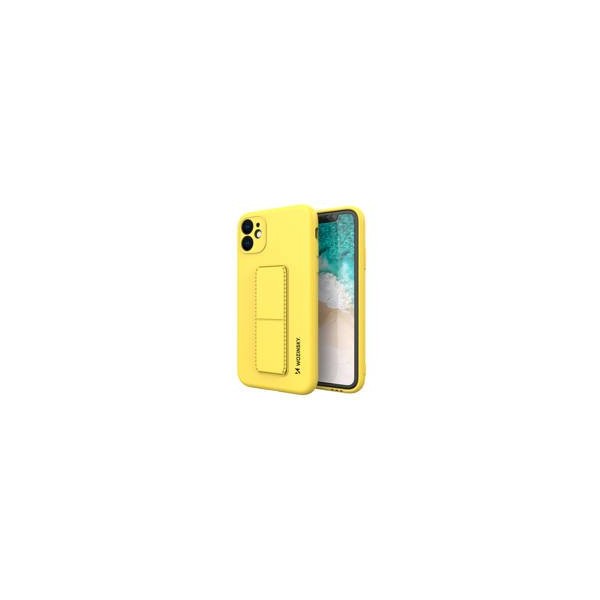 Калъф
  Wozinsky Kickstand Case flexible silicone cover with a stand iPhone 11 yellow
