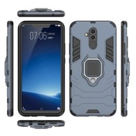Удароустойчив Калъф с Поставка Ring Armor Kickstand Tough Rugged Cover за Huawei Mate 20 Lite, Син