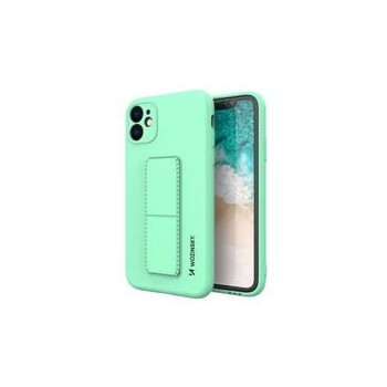 Калъф
  Wozinsky Kickstand Case flexible silicone cover with a stand iPhone 12 mint