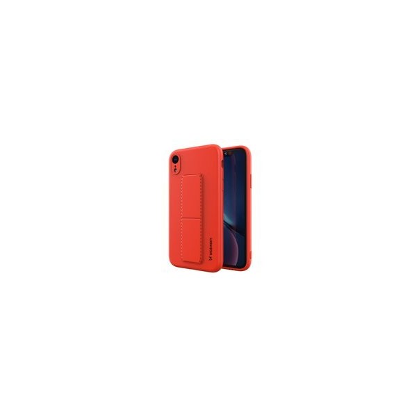 Калъф
  Wozinsky Kickstand Case flexible silicone cover with a stand iPhone XR red