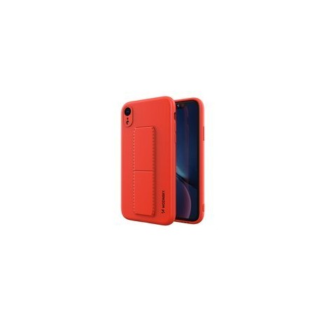Калъф
  Wozinsky Kickstand Case flexible silicone cover with a stand iPhone XR red