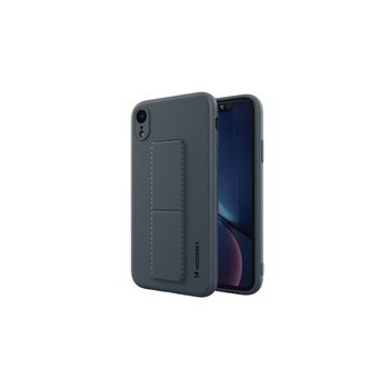 Калъф
  Wozinsky Kickstand Case flexible silicone cover with a stand iPhone XR navy
  blue
