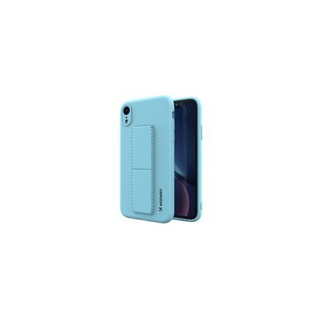 Калъф
  Wozinsky Kickstand Case flexible silicone cover with a stand iPhone XR light
  blue
