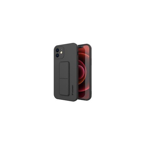 Калъф
  Wozinsky Kickstand Case flexible silicone cover with a stand iPhone XS Max
  black
