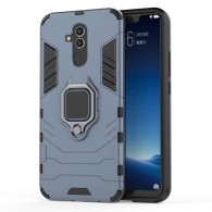 Удароустойчив Калъф с Поставка Ring Armor Kickstand Tough Rugged Cover за Huawei Mate 20 Lite, Син
