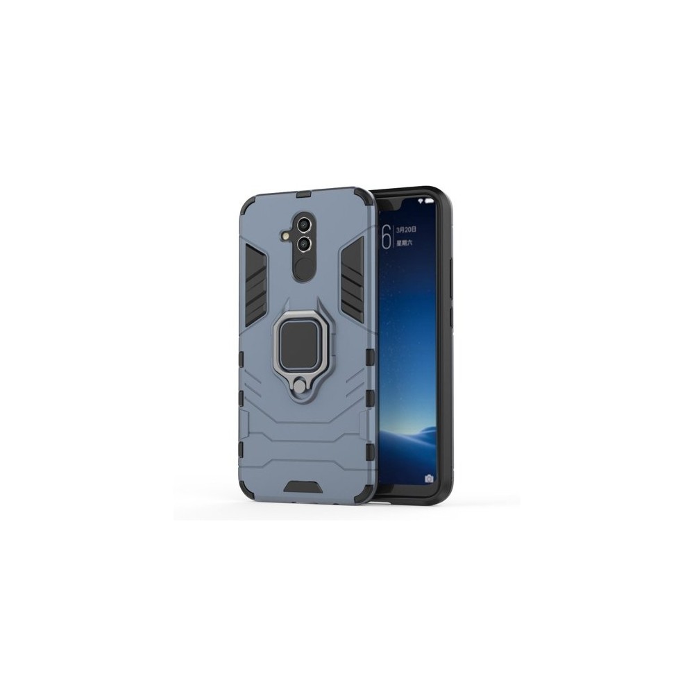 Удароустойчив Калъф с Поставка Ring Armor Kickstand Tough Rugged Cover за Huawei Mate 20 Lite, Син