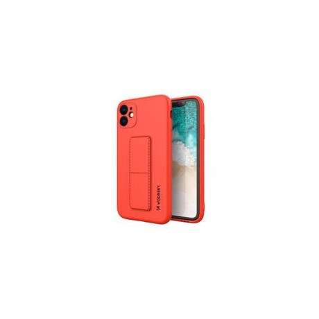 Калъф
  Wozinsky Kickstand Case flexible silicone cover with a stand iPhone 11 red