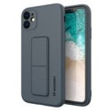 Калъф
  Wozinsky Kickstand Case flexible silicone cover with a stand iPhone 11 navy
  blue