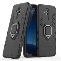 Удароустойчив Калъф с Поставка Ring Armor Kickstand Tough Rugged Cover за Huawei Mate 20 Lite, Черен