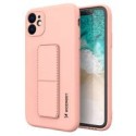 Калъф
  Wozinsky Kickstand Case flexible silicone cover with a stand iPhone 11 Pro
  pink