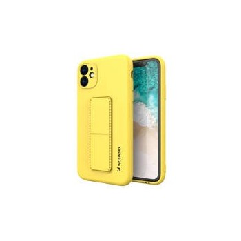 Калъф
  Wozinsky Kickstand Case flexible silicone cover with a stand iPhone 11 Pro
  yellow