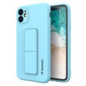 Калъф
  Wozinsky Kickstand Case flexible silicone cover with a stand iPhone 12 mini
  light blue