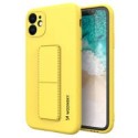 Калъф
  Wozinsky Kickstand Case flexible silicone cover with a stand iPhone 12 mini
  yellow