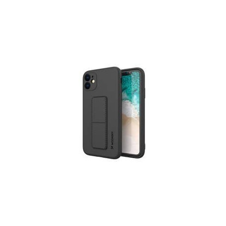 Калъф
  Wozinsky Kickstand Case flexible silicone cover with a stand iPhone 12 black